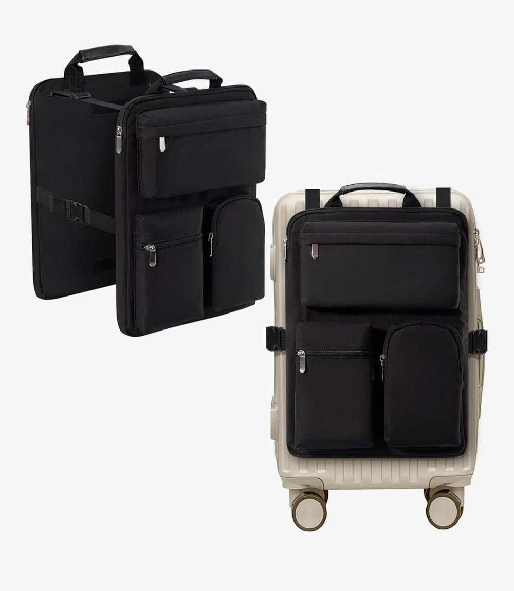 Over Luggage Organizer for Carry On Bag or Suitcase with Storage Pockets, 16” La
